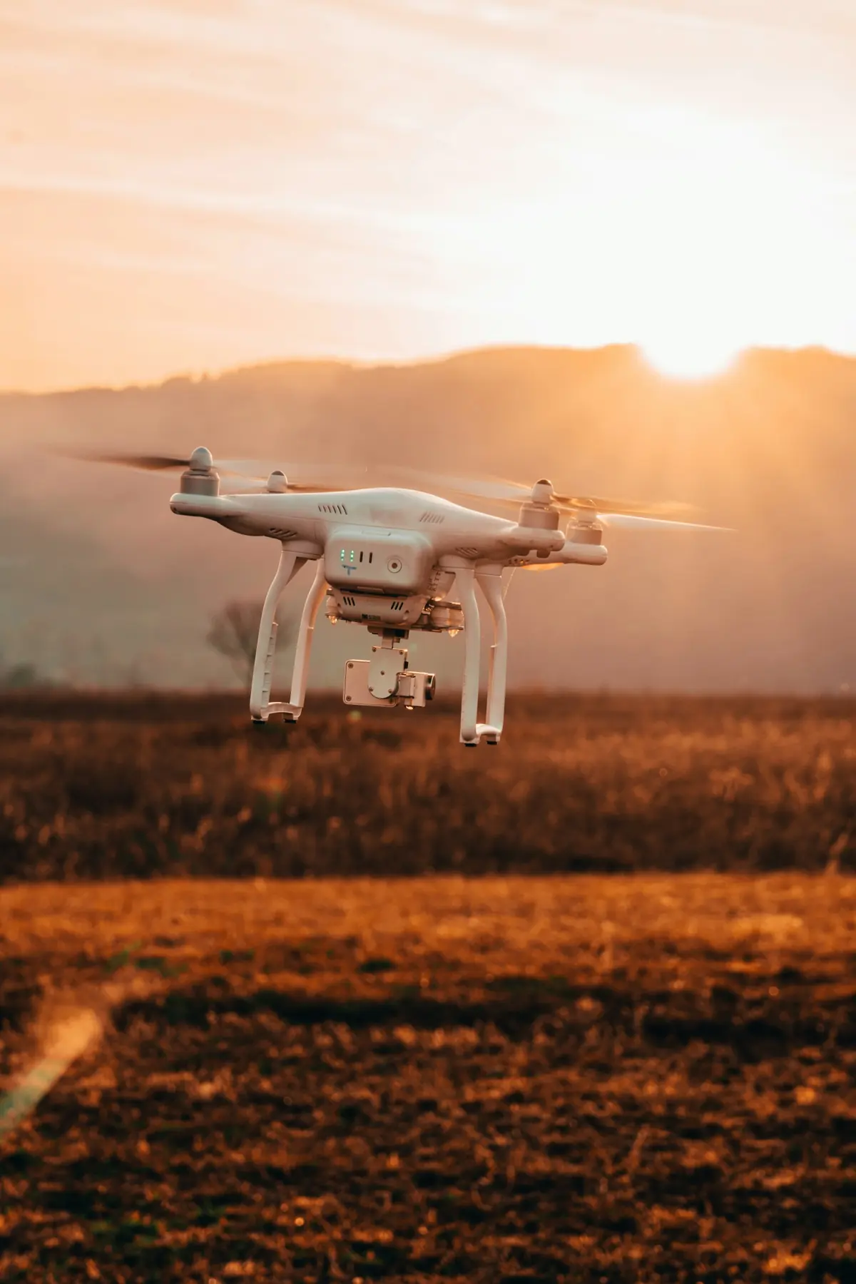 Survey drone over open ground